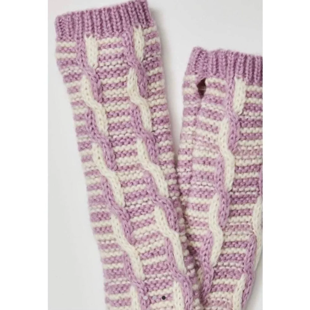 Free People Mariella Cable Knit Arm Warmers Size OS